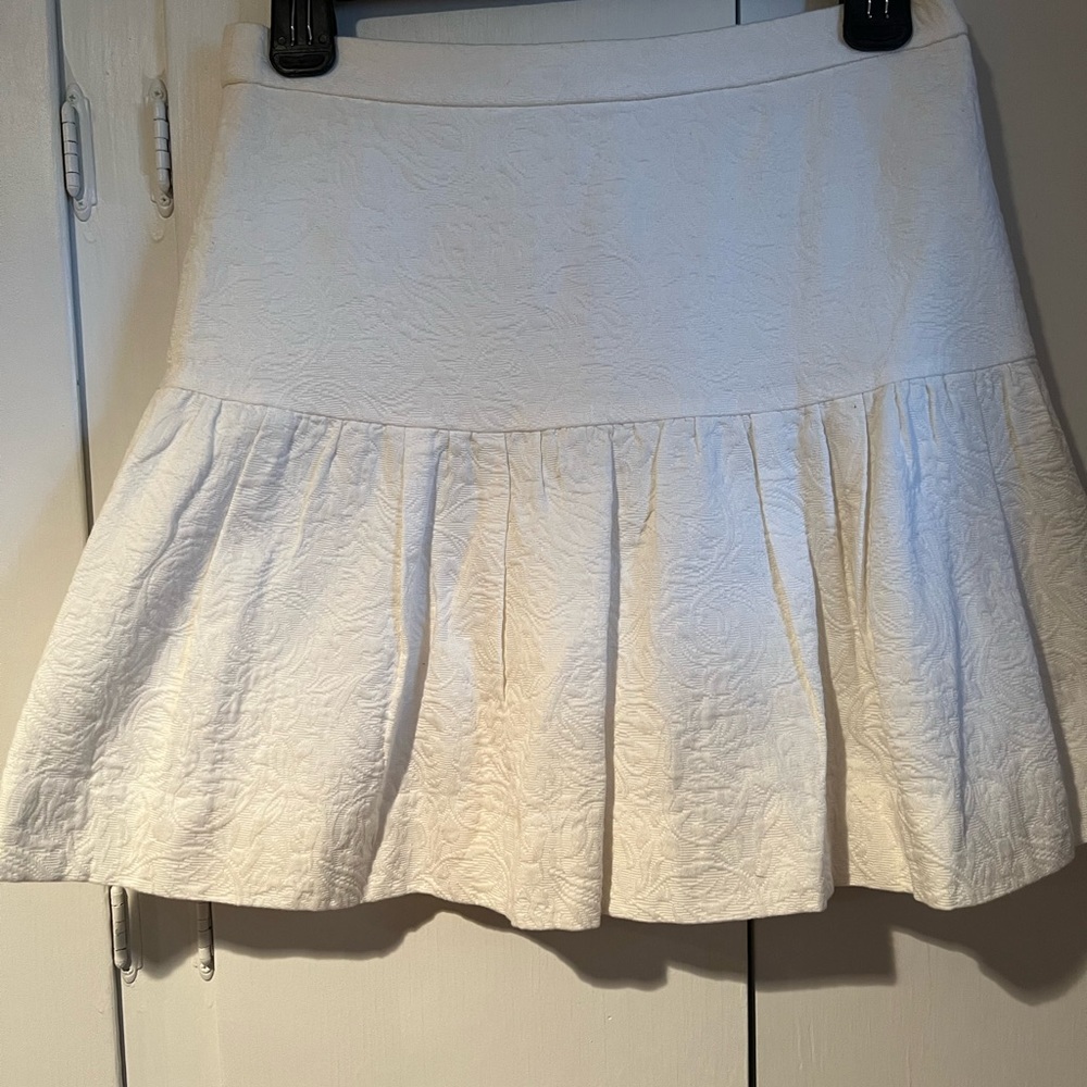 White J Crew a- line Skirt SZ 0